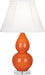 Robert Abbey - A695 - One Light Accent Lamp - Small Double Gourd - Pumpkin Glazed Ceramic w/ Lucite Base