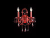 Avenue Lighting - HF1041-RED - Two Light Wall Sconce - Crimson Blvd. - Red Crystal