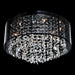 Avenue Lighting - HF1505-BLK - Six Light Dual Mount/Flush & Hanging - Riverside Dr. - Black Organza Silk