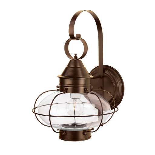 Norwell Lighting - 1324-BR-CL - One Light Wall Mount - Cottage Onion Large Wall - Bronze
