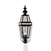 Norwell Lighting - 2282C-BL-CL/SE - One Light Post Mount - Beacon Medium Post - Black