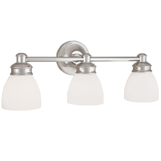 Norwell Lighting - 8793-CH-OP - Three Light Wall Sconce - Spencer - Chrome