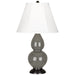 Robert Abbey - CR11 - One Light Accent Lamp - Small Double Gourd - Ash Glazed Ceramic w/ Deep Patina Brinzeed