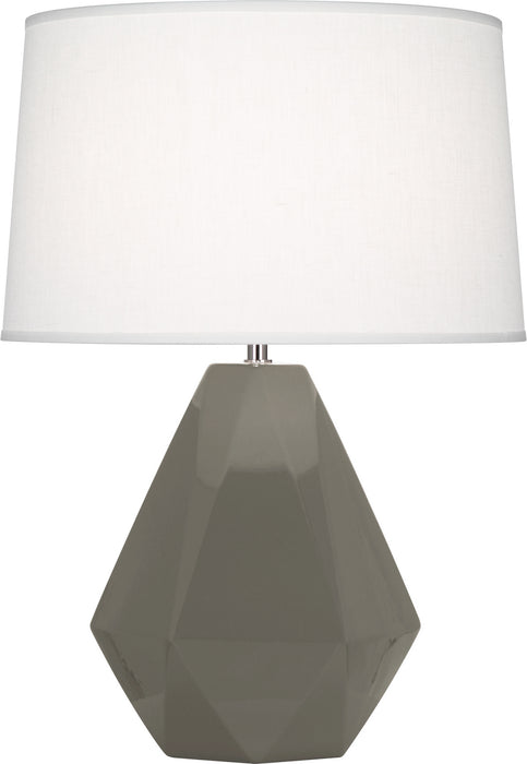 Robert Abbey - CR930 - One Light Table Lamp - Delta - Ash Glazed Ceramic