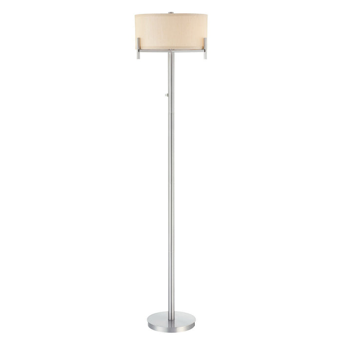 Dolan Designs - 2949-09 - Two Light Floor Lamp - Tecido - Satin Nickel