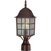Nuvo Lighting - 60-4908 - One Light Post Lantern - Adams - Rustic Bronze