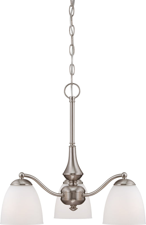 Nuvo Lighting - 60-5042 - Three Light Chandelier - Patton - Brushed Nickel