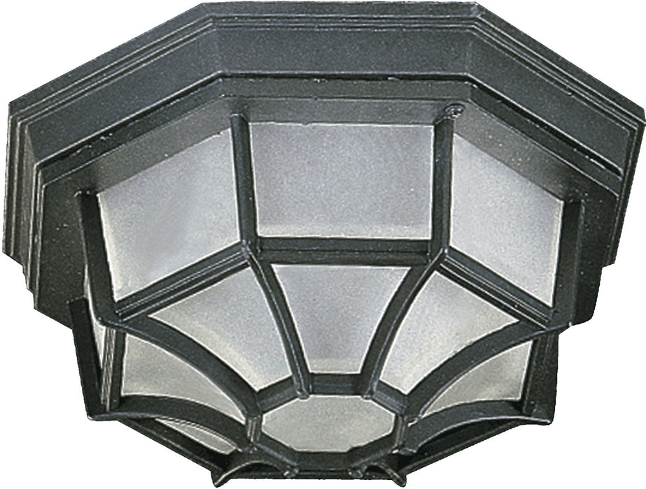 Quorum - 3086-11-15 - One Light Ceiling Mount - Outdoor Black - Black