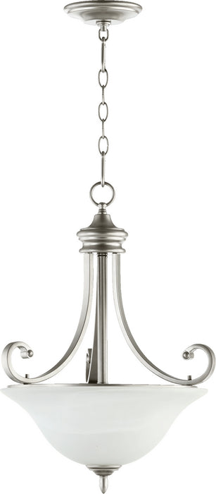 Quorum - 8154-3-64 - Three Light Pendant - Bryant - Classic Nickel