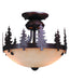 Vaxcel - LK55512BBZ-C - LED Fan Light Kit or Semi Flush Ceiling Light - Yosemite - Burnished Bronze