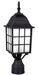 Trans Globe Imports - 4421 BK - One Light Postmount Lantern - San Gabriel - Black