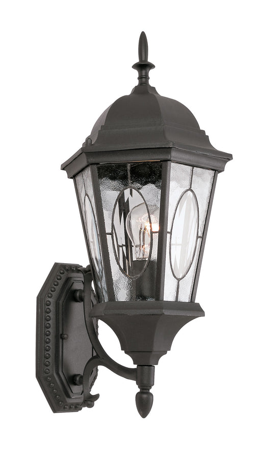 Trans Globe Imports - 4715 BK - One Light Wall Lantern - Villa Nueva - Black
