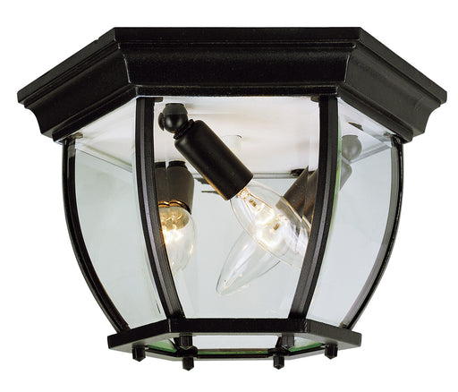 Trans Globe Imports - 4907 BK - Four Light Flushmount Lantern - Angelus - Black