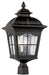 Trans Globe Imports - 5422 BK - Three Light Postmount Lantern - Briarwood - Black