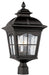 Trans Globe Imports - 5425 BK - Four Light Postmount Lantern - Briarwood - Black