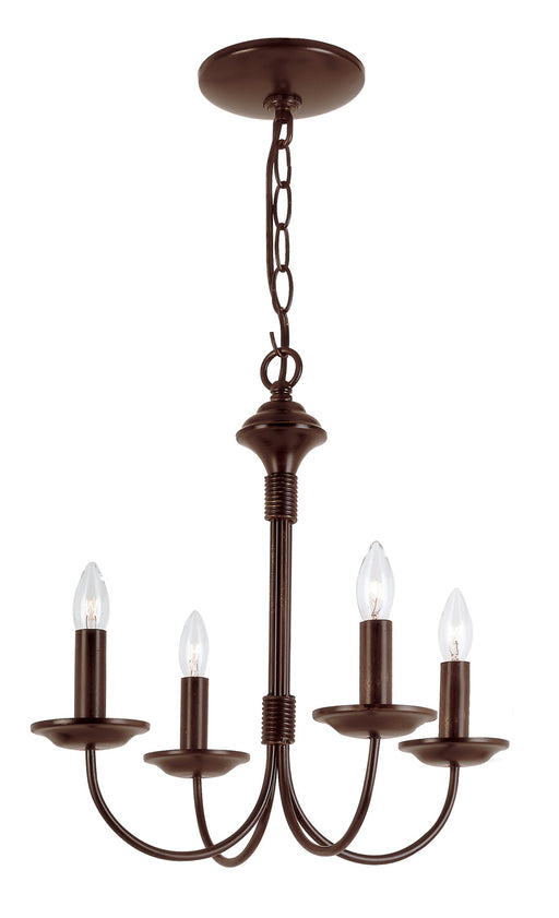 Trans Globe Imports - 9014 ROB - Four Light Chandelier - Candle - Rubbed Oil Bronze