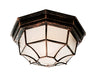 Trans Globe Imports - 40581 BC - One Light Flushmount Lantern - Benkert - Black Copper