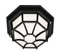 Trans Globe Imports - 40581 BK - One Light Flushmount Lantern - Benkert - Black