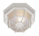 Trans Globe Imports - 40582 WH - One Light Flushmount Lantern - Benkert - White
