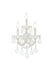 Elegant Lighting - 2800W3WH/RC - Three Light Wall Sconce - Maria Theresa - White
