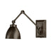 Norwell Lighting - 8471-AR-MS - One Light Swing Arm Wall Sconce - Maggie Swing Arm Sconce - Architectural Bronze
