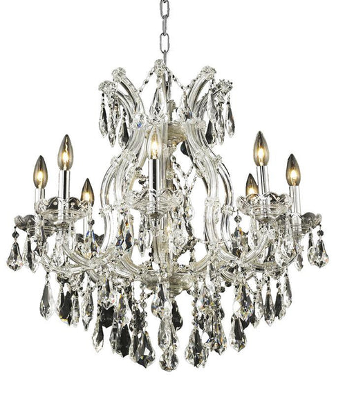 Elegant Lighting - 2801D26C/RC - Nine Light Chandelier - Maria Theresa - Chrome