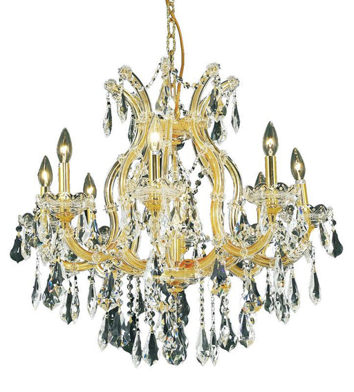 Elegant Lighting - 2801D26G/RC - Nine Light Chandelier - Maria Theresa - Gold