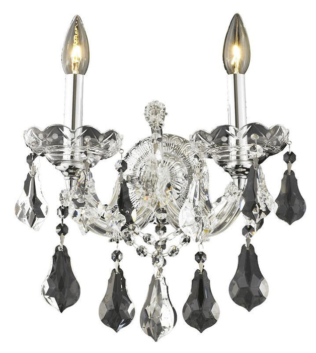 Elegant Lighting - 2801W2C/RC - Two Light Wall Sconce - Maria Theresa - Chrome