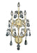 Elegant Lighting - 2801W5G/RC - Five Light Wall Sconce - Maria Theresa - Gold