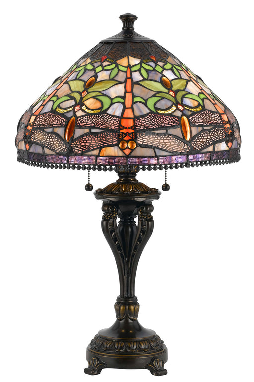 Cal Lighting - BO-2355TB - Two Light Table Lamp - Tiffany - Antique Bronze