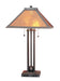 Cal Lighting - BO-476 - Two Light Table Lamp - Mica - Matte Black