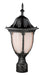 Trans Globe Imports - 4042 SWI - One Light Postmount Lantern - Hamilton - Swedish Iron