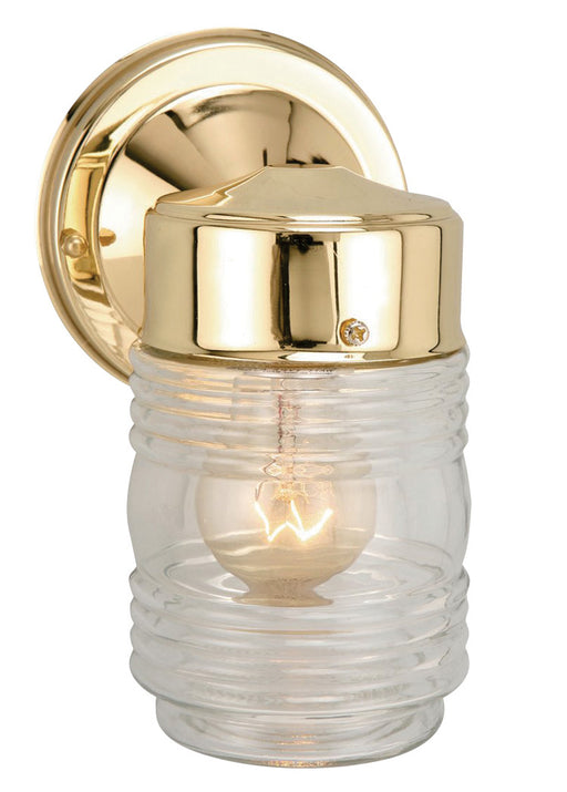 Trans Globe Imports - 4900 PB - One Light Wall Lantern - Quinn - Polished Brass