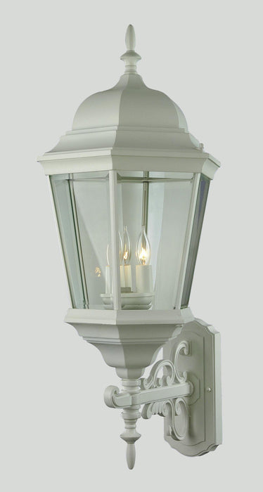 Trans Globe Imports - 51000 WH - Three Light Wall Lantern - Classical - White
