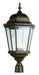 Trans Globe Imports - 51001 RT - Three Light Postmount Lantern - Classical - Rust