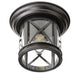 Trans Globe Imports - 5128 ROB - One Light Flushmount Lantern - Chandler - Rubbed Oil Bronze