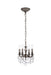 Elegant Lighting - 9104D10PW/RC - Four Light Pendant - Lillie - Pewter