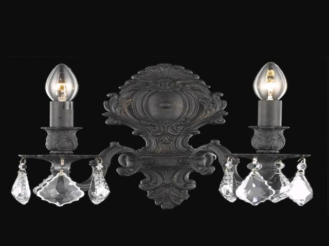 Elegant Lighting - 9602W10DB/RC - Two Light Wall Sconce - Monarch - Dark Bronze