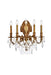 Elegant Lighting - 9605W21FG/RC - Five Light Wall Sconce - Monarch - French Gold