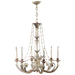 Cyan - 6491-6-28 - Six Light Chandelier - Abelle - Parisian White