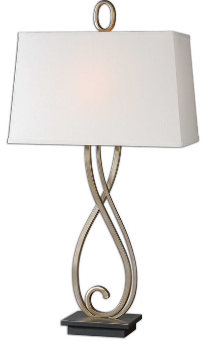 Uttermost - 26341 - One Light Table Lamp - Ferndale - Antiqued Silver-champagne w/Dark Bronze