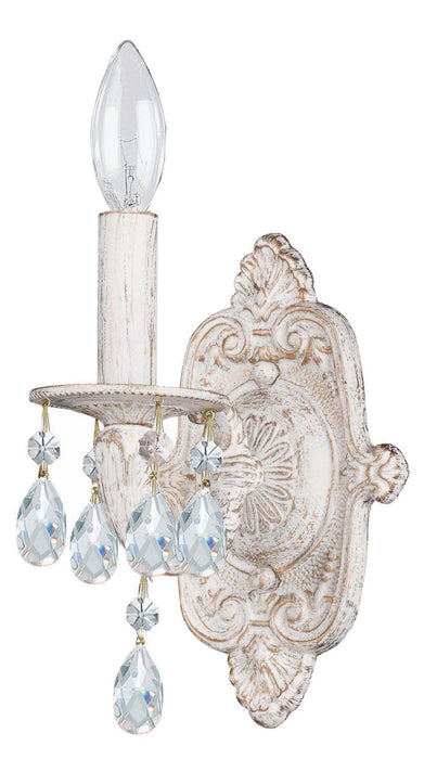 Crystorama - 5021-AW-CL-S - One Light Wall Mount - Paris Market - Antique White