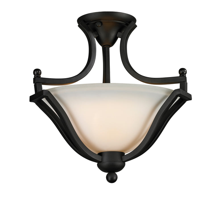 Z-Lite - 703SF-MB - Two Light Semi Flush Mount - Lagoon - Matte Black