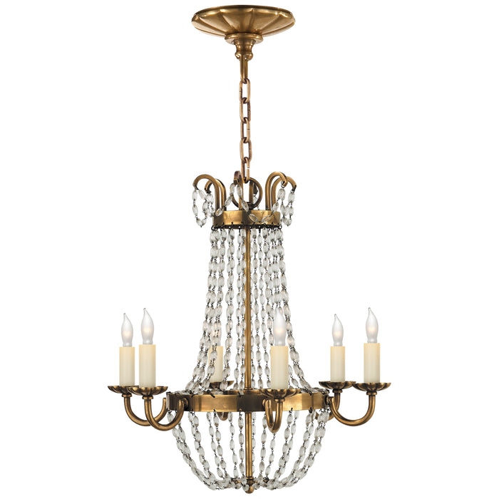 Visual Comfort - CHC 1407AB-SG - Six Light Chandelier - Paris Flea Market - Antique-Burnished Brass