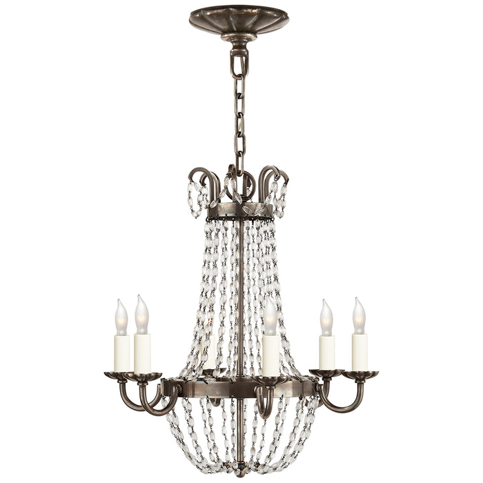 Visual Comfort - CHC 1407SHS-SG - Six Light Chandelier - Paris Flea Market - Sheffield Silver