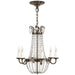 Visual Comfort - CHC 1407SHS-SG - Six Light Chandelier - Paris Flea Market - Sheffield Silver