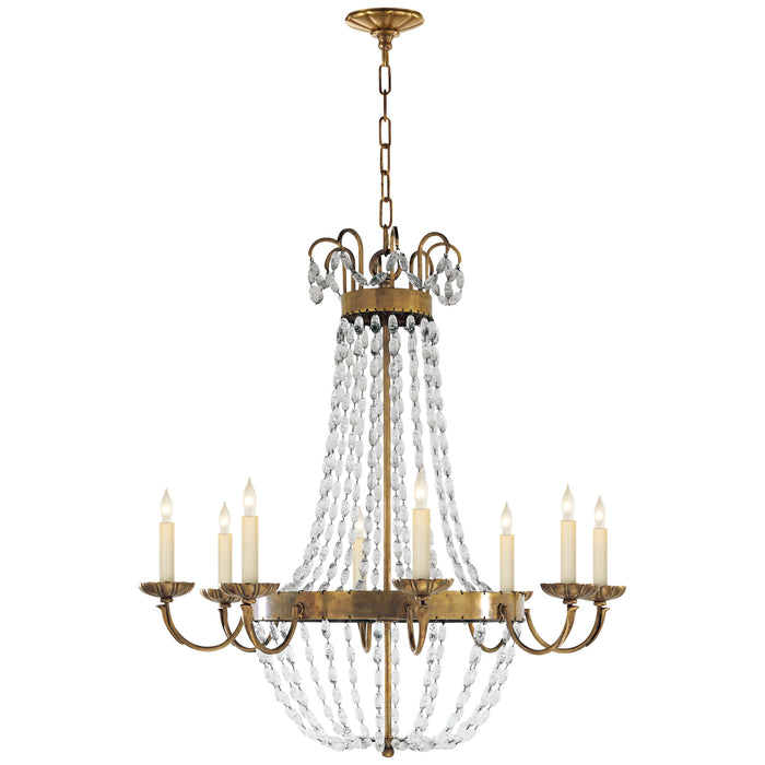 Visual Comfort - CHC 1408AB-SG - Eight Light Chandelier - Paris Flea Market - Antique-Burnished Brass