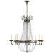 Visual Comfort - CHC 1408SHS-SG - Eight Light Chandelier - Paris Flea Market - Sheffield Silver