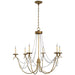 Visual Comfort - CHC 1415AB-SG - Six Light Chandelier - Marigot - Antique-Burnished Brass