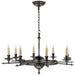 Visual Comfort - CHC 1447BZ - Eight Light Chandelier - Leaf and Arrow - Bronze